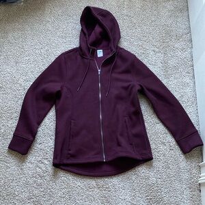 Hooded full zip fleece lined thermal